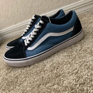 VANS Mens Blue and Black Sneaker Shoes